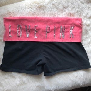 VS PINK yoga shorts